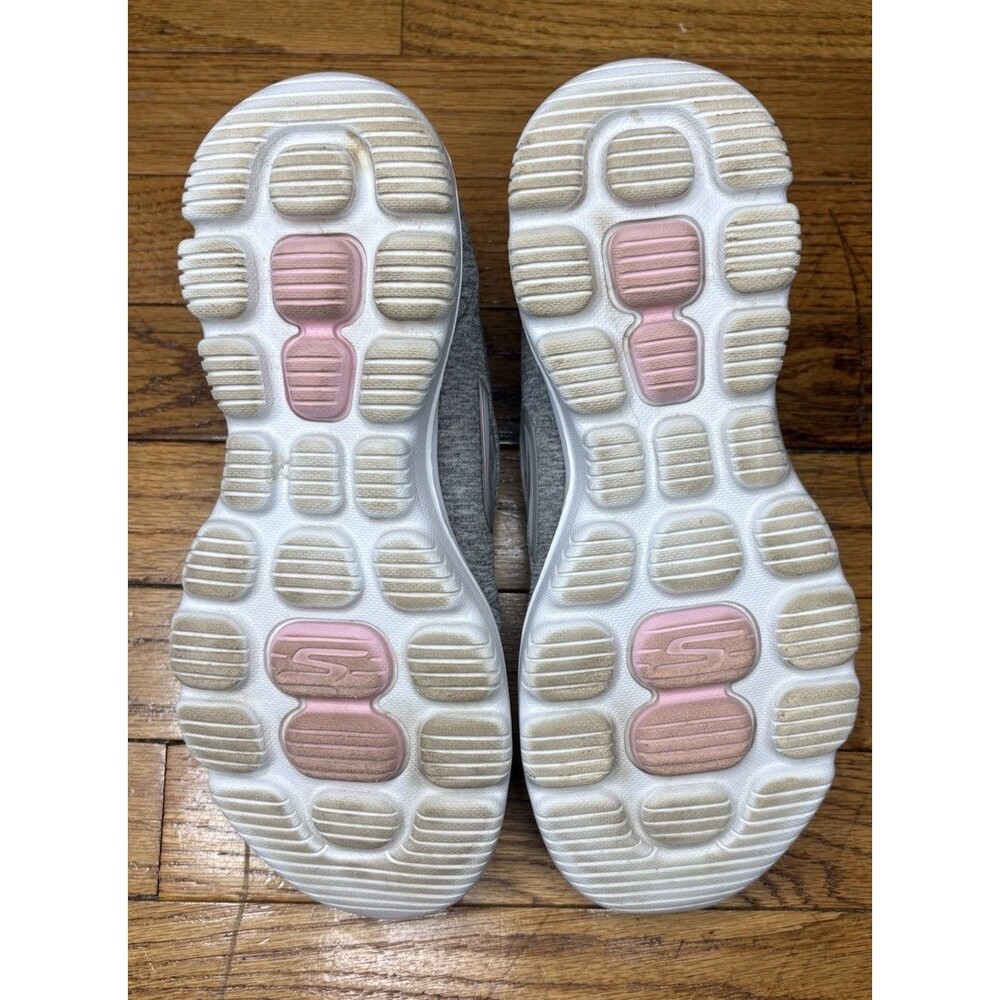 Skechers Go Walk Shoes Evolution Ultra 60 Gray Pink Quick Fit Women’s Sz 8.5 - Picture 9 of 11